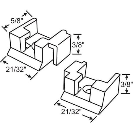 Strybuc Sash Clip Set 74-611